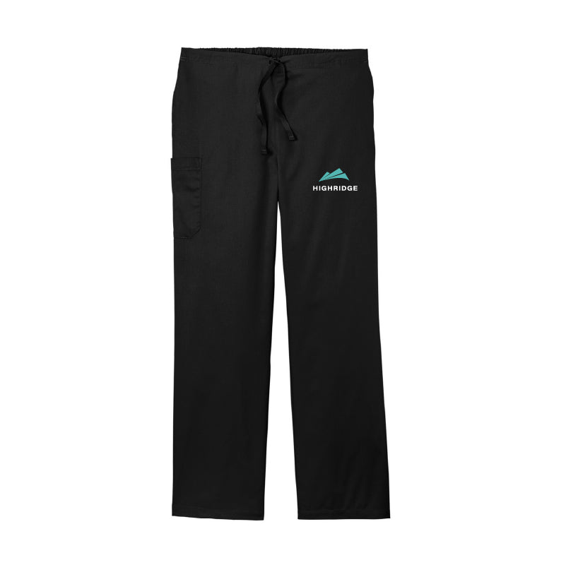 Men's Cargo Scrub Pants - Black